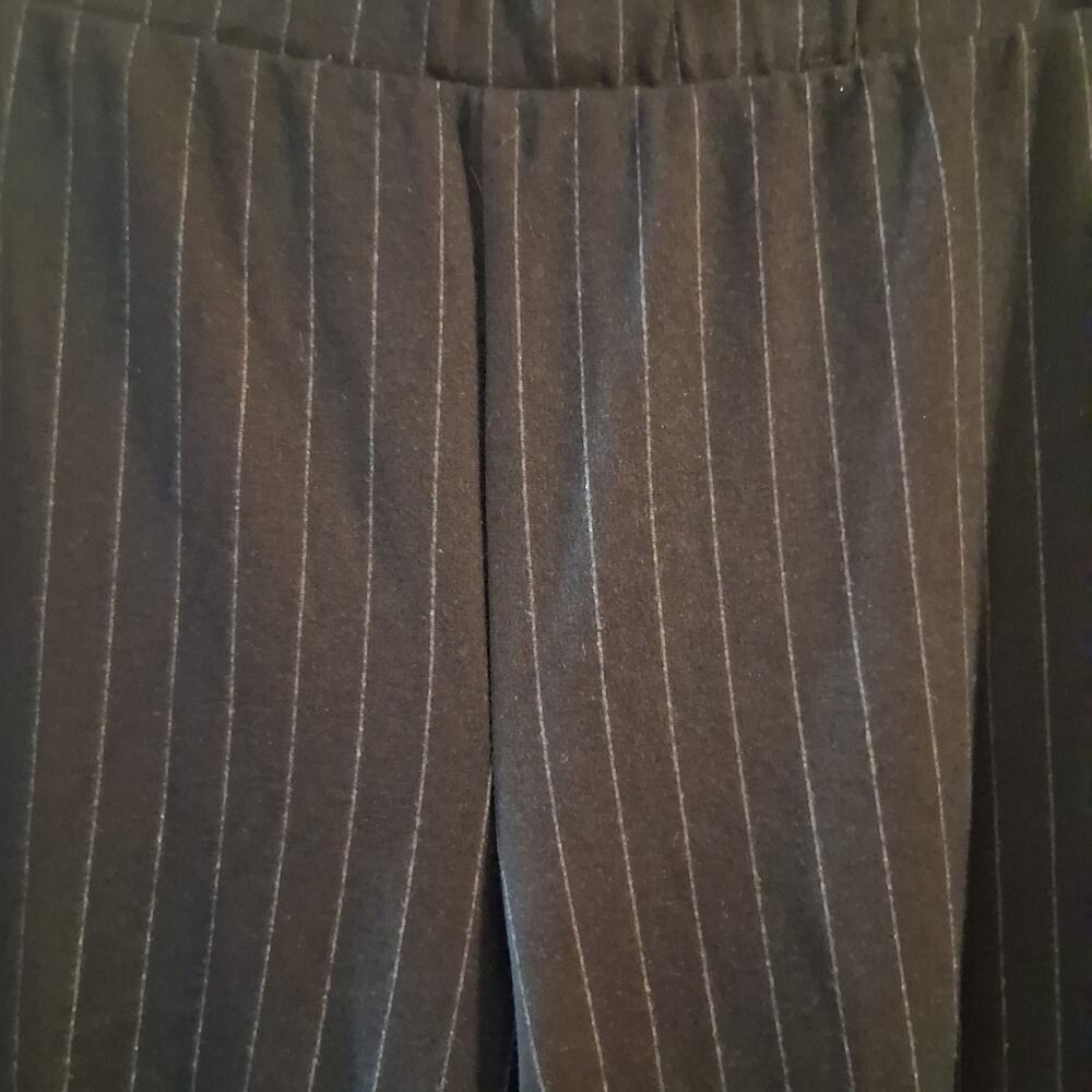 Zara Black and White Striped Wide-Leg Pants - Picture 5 of 5